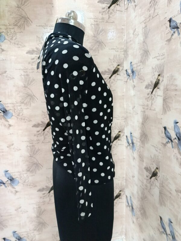 Parisian Polka Dot Blouse Top