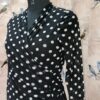 Parisian Polka Dot Blouse Top