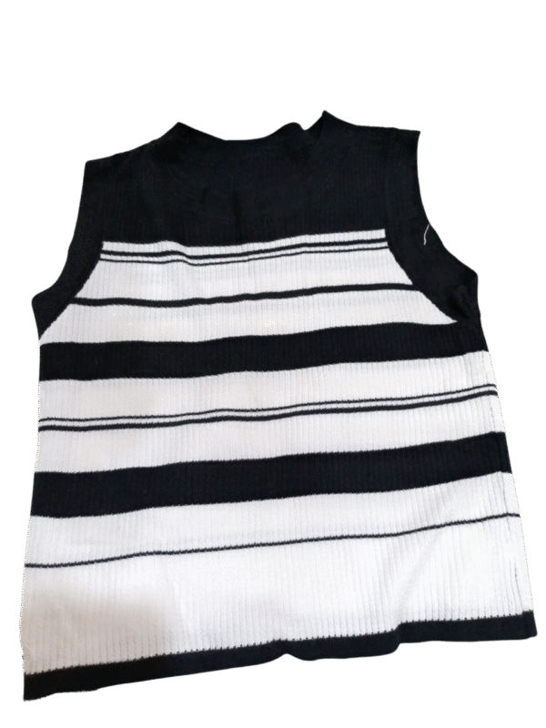 Sleek Monochrome Muse Vest