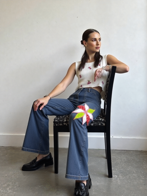 Creative Patchwork Jeans