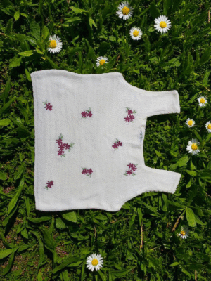 Embroded Blossom Crop Top
