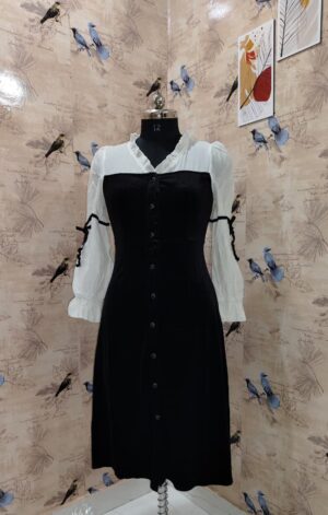 Luxurious Velvet Vow Dress