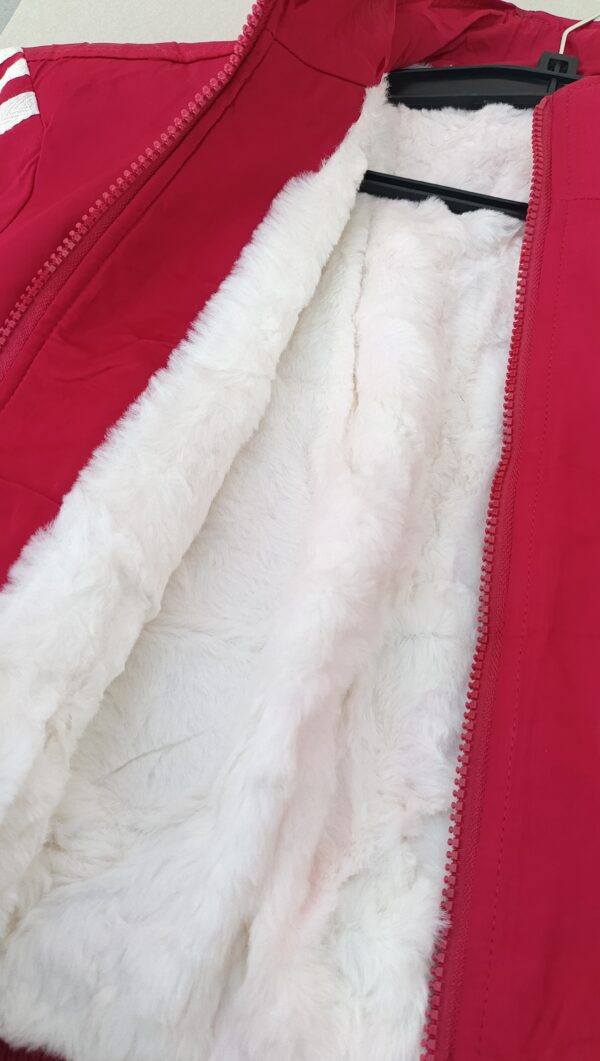 Red Cropped Bomber Jacket