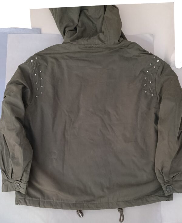 Olive Green Studded Parka