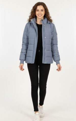 Arctic Sky Quilted Puffer Jacket