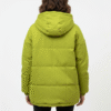 Oversized Hooded Puffer in Lime