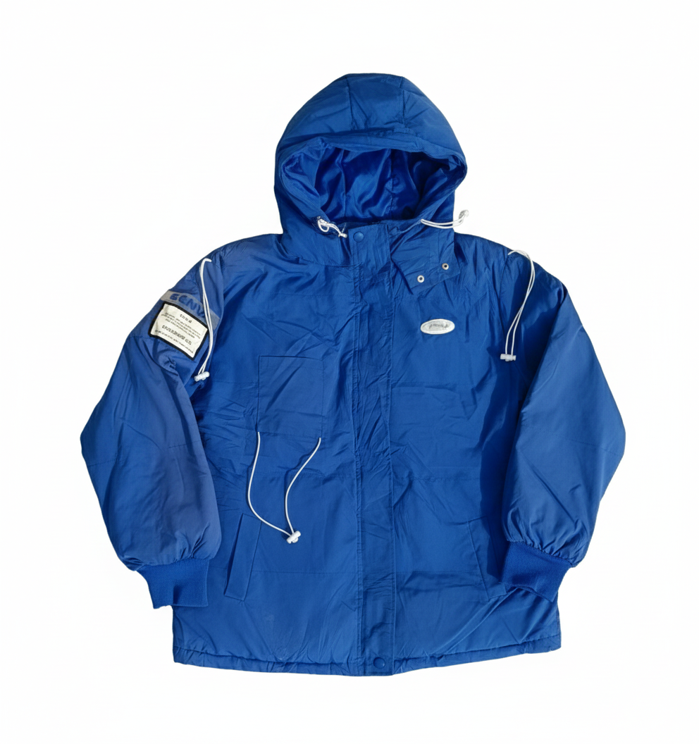 Mens Utility Hooded Windbreaker Jacket