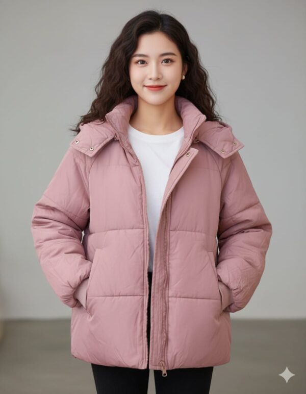 Dusty Rose Puffer Jacket