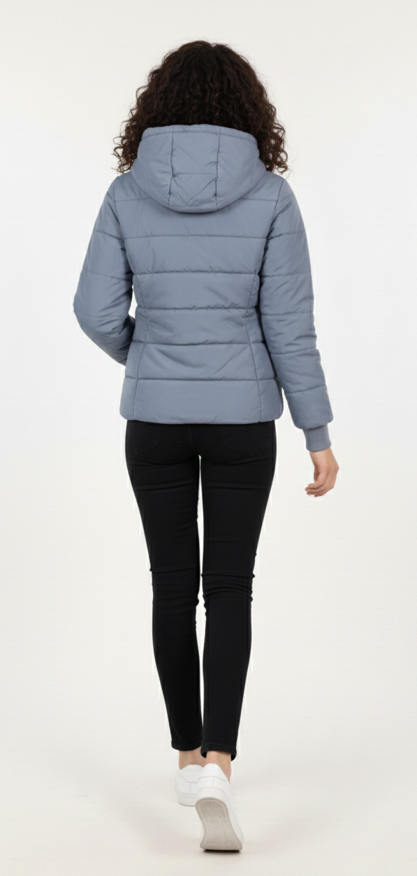 Arctic Sky Quilted Puffer Jacket