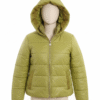 Golden Olive Glitz Hooded Puffer