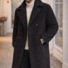 Unisex Onyx Sherpa Overcoat