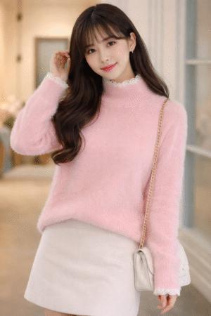 A Soft Fuzzy Dream Lace sweater